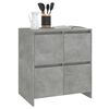 vidaXL Sideboards 2 pcs Concrete Grey 70x41x75 cm Engineered Wood