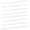 vidaXL Bookshelf Boards 8 pcs White 80x10x1.5 cm Engineered Wood