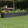 vidaXL Garden Raised Bed Galvanised Steel 260x40x36 cm Anthracite
