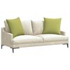 vidaXL Sofa Pillows 2 pcs Light Green 80 x 80 cm Fabric