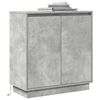 vidaXL LED Sideboard Concrete Grey 71 x 34.5 x 75 cm Engineered Wood