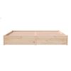 vidaXL Bed Frame without Mattress Solid Wood 200x200 cm