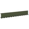 vidaXL Lawn Edging 10 pcs 102 x 15 x 4 cm Steel Olive Green