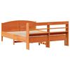 vidaXL Bed Frame without Mattress Wax Brown 140x200 cm Solid Wood Pine