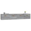vidaXL Wall Cabinets 2 pcs Grey Sonoma 100x36.5x35 cm Engineered Wood