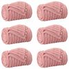 vidaXL Throw Blankets 6 pcs Pink 270 x 240 cm Fleece