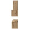 vidaXL Wall TV Cabinet Wall-mounted 4 pcs Artisan Oak Engineered Wood