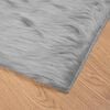 vidaXL Faux Sheepskin Rug Tafalla Grey 200 x 200 cm Polyester