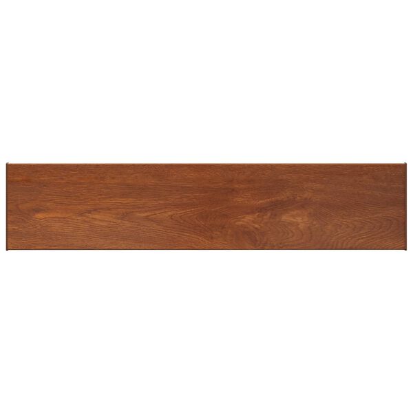 vidaXL Window Sill Brown Wood 120 x 30 x 4.5 cm PVC