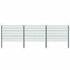 vidaXL Fence Panel with Posts Iron 522x120 cm Green