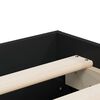 vidaXL Bed Frame with Drawers without Mattress Black 120x190 cm Small Double