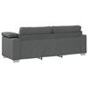 vidaXL Sofa Dark Grey 219 x 77 x 82 cm Fabric