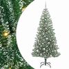 vidaXL Artificial Christmas Tree Snow Flocked with LED Light 210 cm