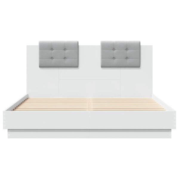 vidaXL Bed Frame without Mattress White 120x200 cm