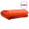 vidaXL Tarpaulin 650g / m&sup2; Orange 5 x 8 m Canvas with PVC Coating