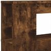 vidaXL LED Headboard Smoked Oak 140x18.5x103.5 cm Engineered Wood