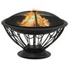 vidaXL Fire Pit with Poker 75 cm XXL Steel