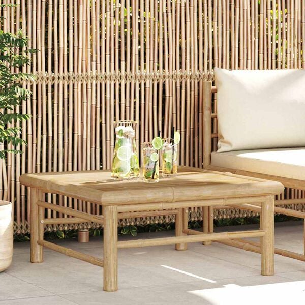 vidaXL Garden Table 65x65x30 cm Bamboo