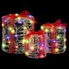 vidaXL Gift Box Decoration 3 pcs Colourful 20 x 20 x 21 cm Acrylic