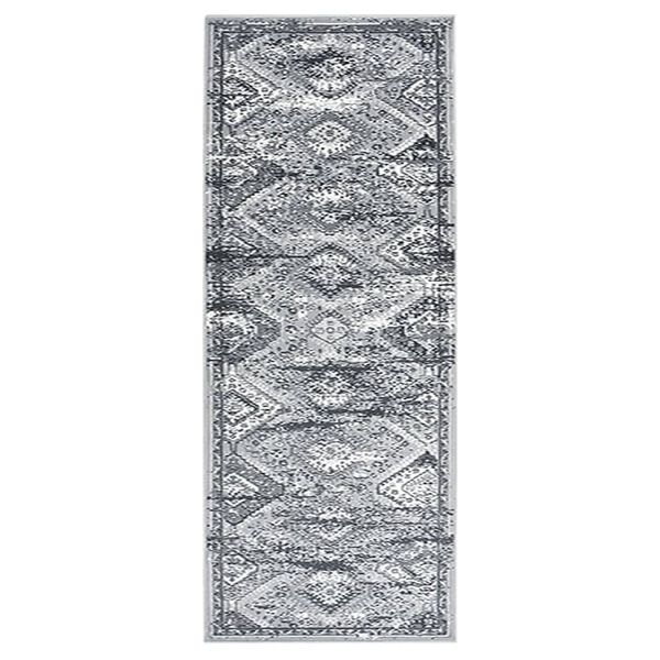 vidaXL Runner Rug BCF Oriental Grey 80x200 cm