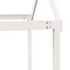 vidaXL High Sleeper Bed without Mattress White 75x190 cm Small Single Solid Wood Pine