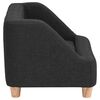 vidaXL Dog Sofa Black 95x63x39 cm Linen