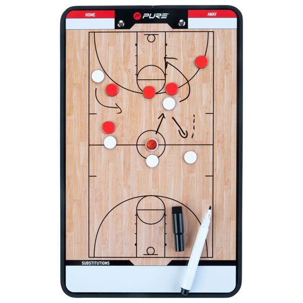 Pure2Improve Double-sided Coach Board Basketball 35x22 cm P2I100620