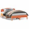 vidaXL Bed Frame without Mattress Wax Brown 150x200 cm Solid Wood Pine
