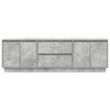 vidaXL TV Cabinet with LED Lights Concrete Grey 160.5x41x50 cm