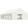 vidaXL Gazebo with Roof White 11.15x5.88x3.75 m Polyethylene