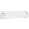 vidaXL Bed Headboard with Cabinets White Engineered Wood