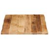 vidaXL Table Top Live Edge 80x60x3.8 cm Solid Wood Rough Mango