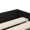 vidaXL Bed Frame with Drawers without Mattress Black 75x190 cm Small Single