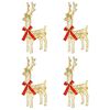 vidaXL Christmas Reindeer 4 pcs 160 LEDs Warm White 33 x 12 x 55 cm