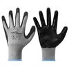 vidaXL Work Gloves 12 pcs Grey and Black 9 / L Polyester
