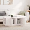 vidaXL Coffee Table White 110x50x40 cm Solid Wood Pine
