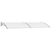vidaXL Door Canopy Grey 300x100 cm PC