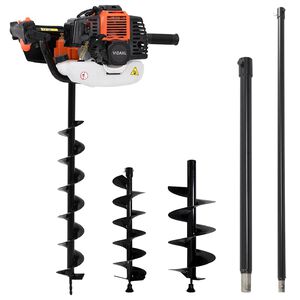 vidaXL Auger Ground Drill Set Steel