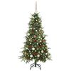 vidaXL Artificial Hinged Christmas Tree Green 150 cm PE and PVC