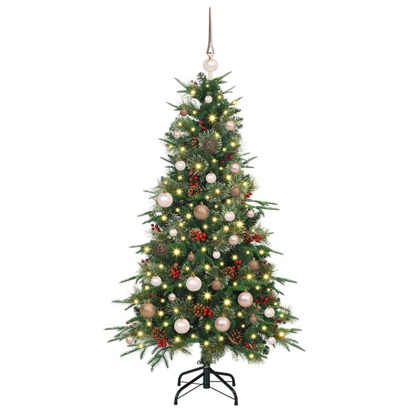 vidaXL Artificial Hinged Christmas Tree Green 150 cm PE and PVC