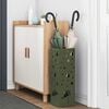 vidaXL Umbrella Stand with Storage Olive 15.5 x 15.5 x 49 cm Metal