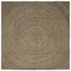 vidaXL Area Rugs Natural and Black 240 x 240 cm Jute
