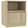 vidaXL Bed Cabinets 2 pcs Sonoma Oak 40x40x50 cm Engineered Wood