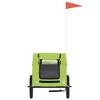 vidaXL Pet Bike Trailer Green Oxford Fabric and Iron