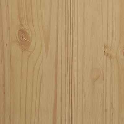 vidaXL Wardrobe FLORO Wax Brown 77x53x171 cm Solid Wood Pine