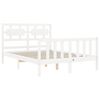 vidaXL Bed Frame without Mattress White 120x200 cm Solid Wood Pine