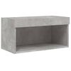 vidaXL 6 Piece TV Wall Units with LED Concrete Grey Engineered Wood