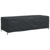 vidaXL Furniture Cover Plain Black 270 x 110 x 70 cm 600D