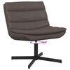 vidaXL Swivel Chair Brown 63 x 75 x 76 cm Shiny PU