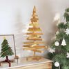 vidaXL Christmas Trees with Stand Brown 90 cm Solid pine wood